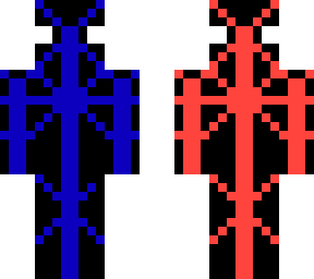 cool blue and red robot