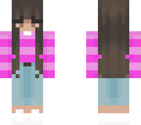 girl skin pink sweater