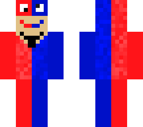 blue and red