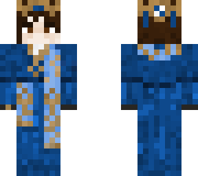 blue king long hair