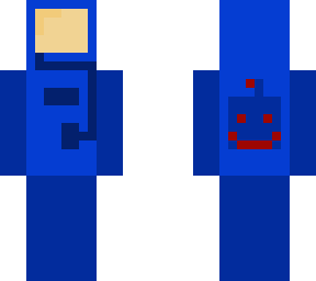 cool blue space astronaut (alien?)
