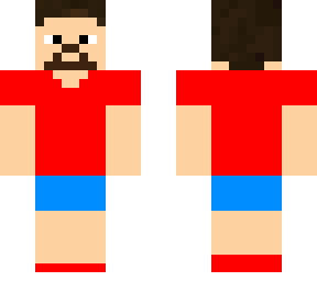 fat man red blue