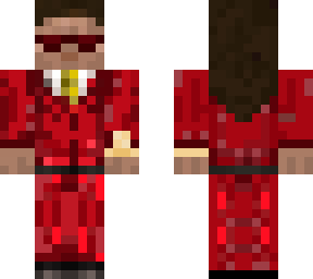 Guy in red suit (better) | Minecraft Skin