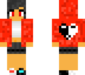 aphmau -red jacket with wolf-