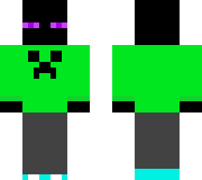 enderman in a creeper shirt
