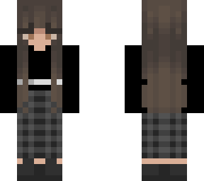 girl skin elegant black outfit