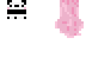 panda with pink hair
