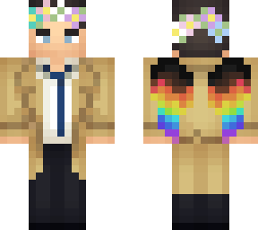 rainbow flower castiel