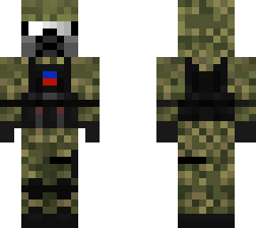 soldier a gasmask