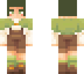 traveller in a green cape and overalls (no hair)