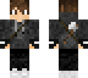 axe and hoodie