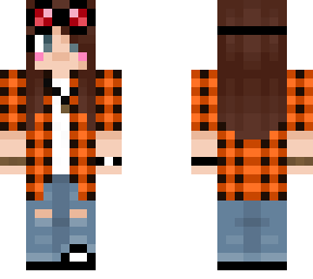dark orange flannel