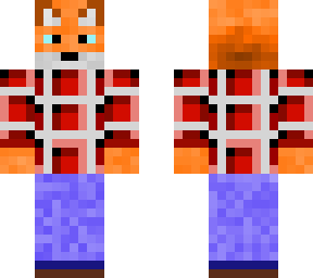 fox in plaid shirt