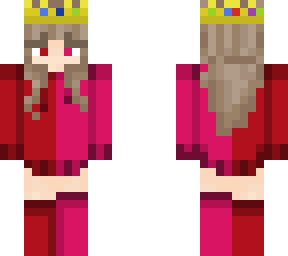 girl hoodie 2 colors (valentines day) w/ technoblade crown