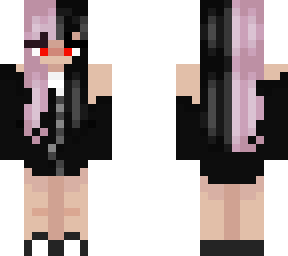 pink and black hair
