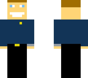 police with brown hair