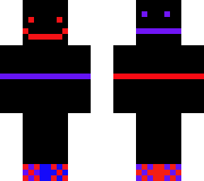 double sided blue red skin