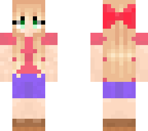 girl with a bow