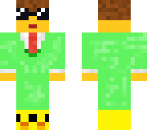 green suit