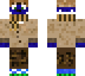 my minecraft skin in a bear costum with a scarf