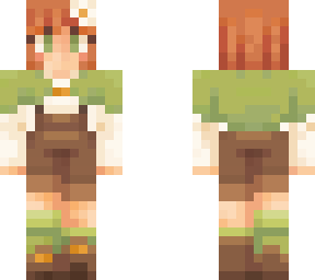 adventurer girl in green cape & overalls