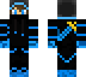 blue ninja with a sword