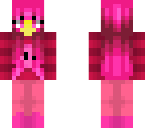 female - pink outfit - kirby - pink hair