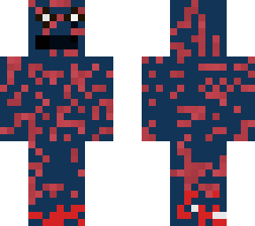 blue and red man
