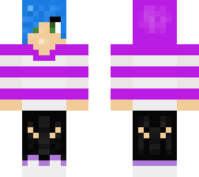 blue haired wolf