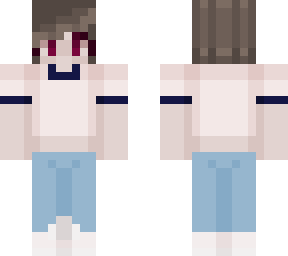 brown hair girl w jeans white crop top