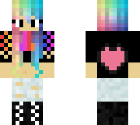 rainbow valentines girl