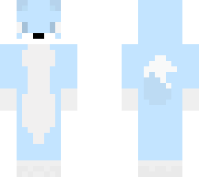 light blue fox female version skin