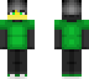 male - green hoodie
