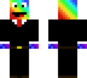 rainbow in suit