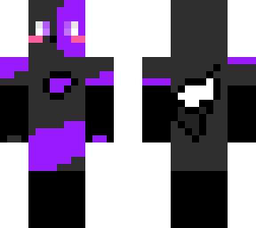 dark grey-purple fox w socks and gloves black