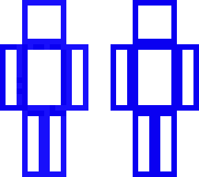 outline blue real