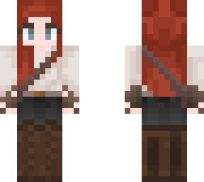 pirate girl - red hair