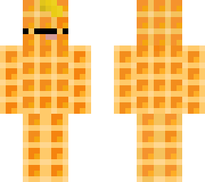waffle with butter and a face lol