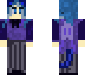 blue maid, plus cat
