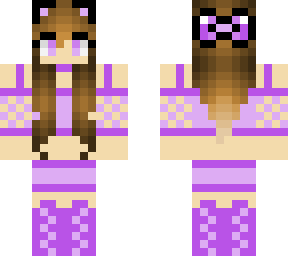 cute pink cat girl