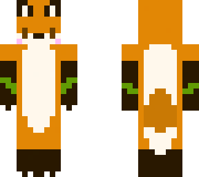 fox with head, arm & anklet flower