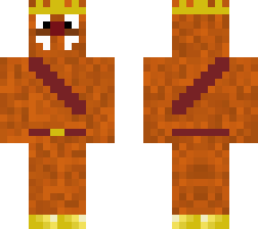 king grumpus with belt and golden shoes