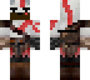 polar bear kratos with a beard