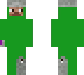 slime steve face holding grape juice