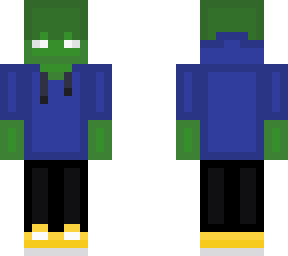 zombie with blue hoodei