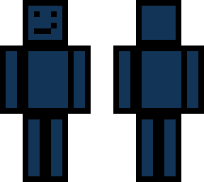 a dark blue comic man.