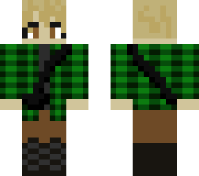 blonde with flannel.