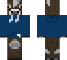 cow in blue hoodie