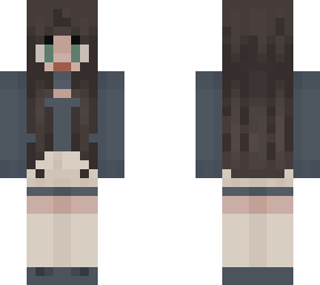 female|long hair|long sweater