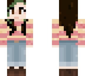 k pink striped sweater